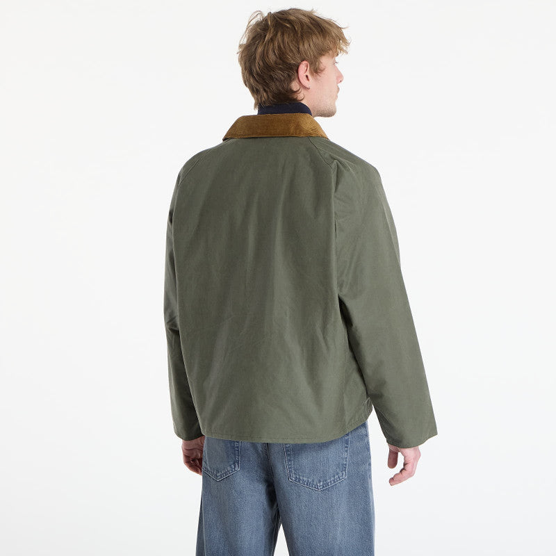 Barbour Transport Wax Jacket Light Moss