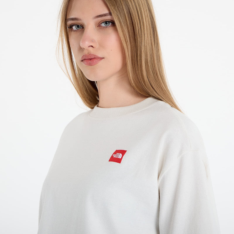 The North Face Redbox S/S Boxy Tee White Dune