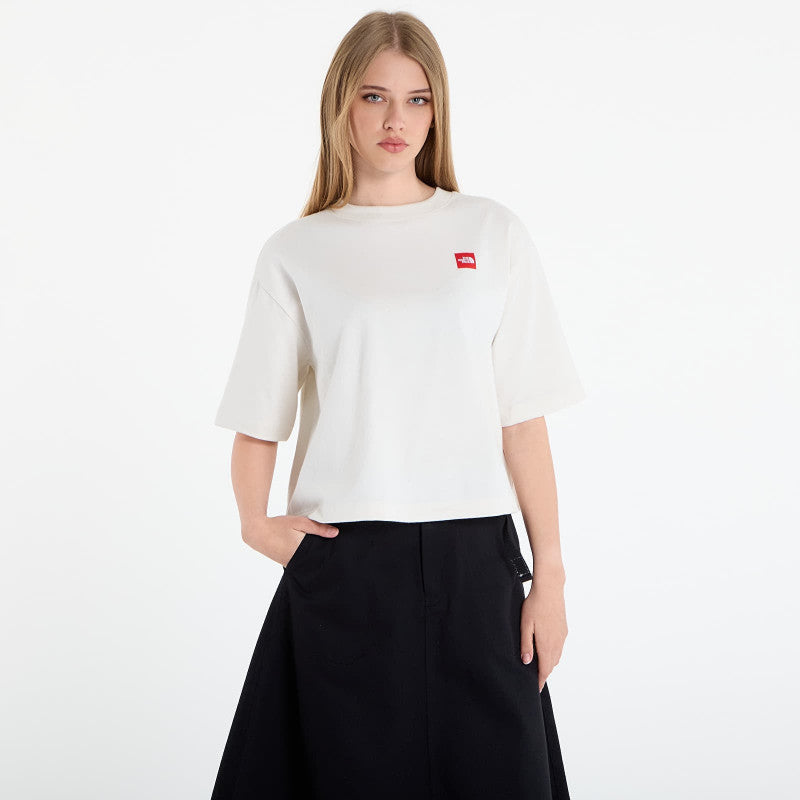 The North Face Redbox S/S Boxy Tee White Dune