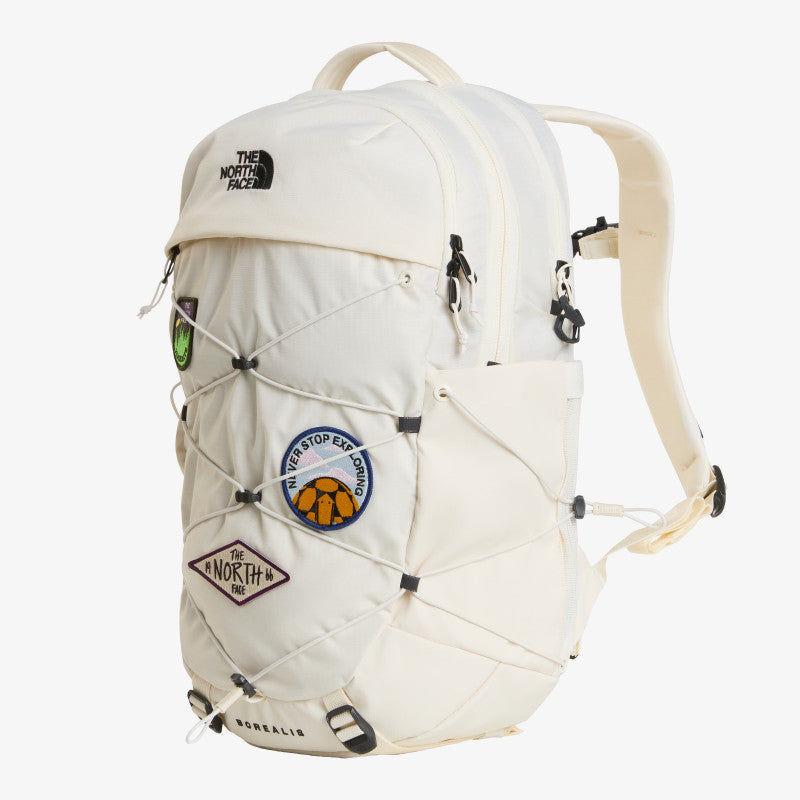 The North Face Borealis Patch Backpack White Dune