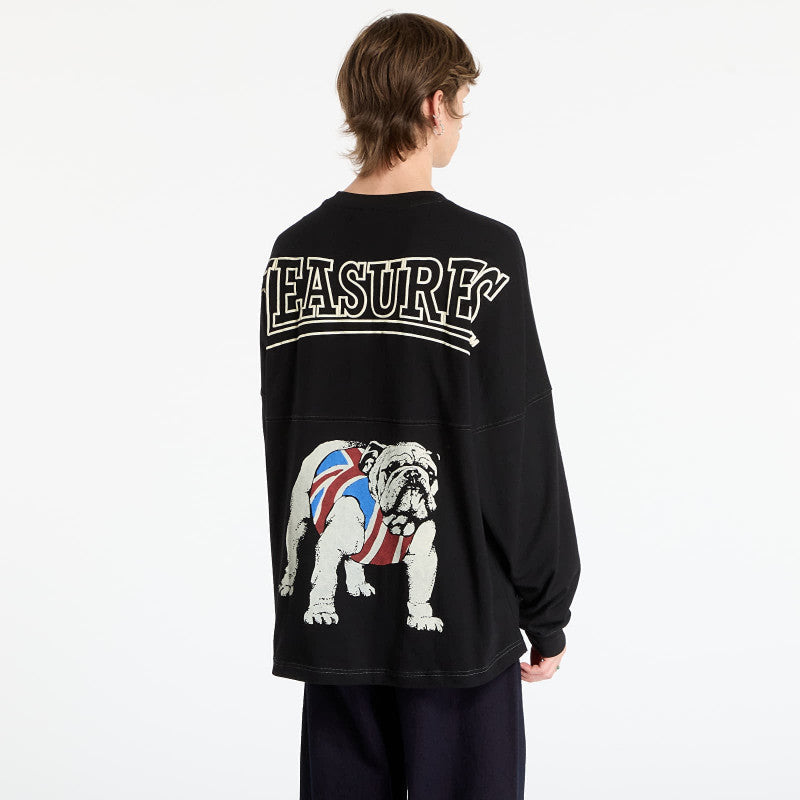 PLEASURES Bulldog Heavyweight Long Sleeve Black