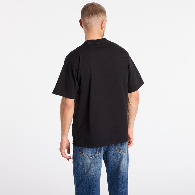 PLEASURES Overview Logo T-Shirt Black