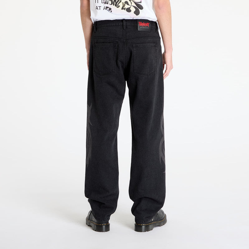 PLEASURES x Slipknot 5 Pocket Pant Black