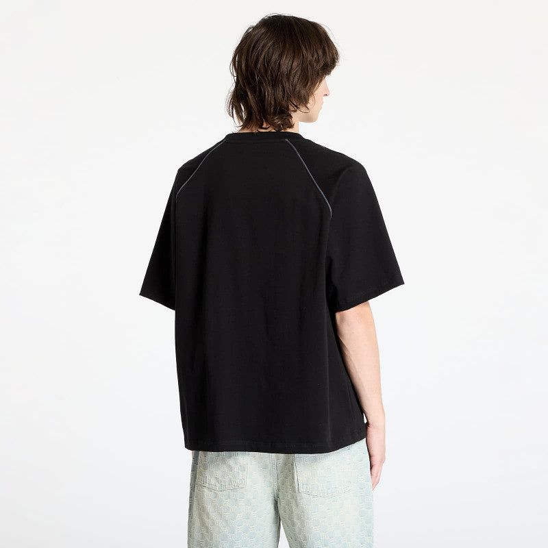 PLEASURES Crumble Heavyweight Raglan Black