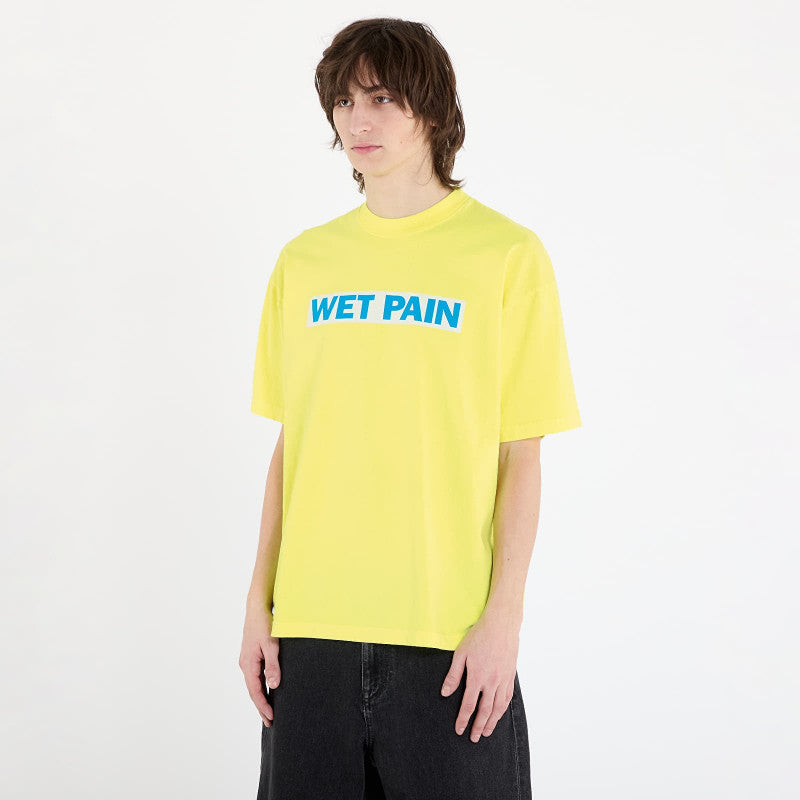 PLEASURES Wet Pain T-Shirt Neon Yellow