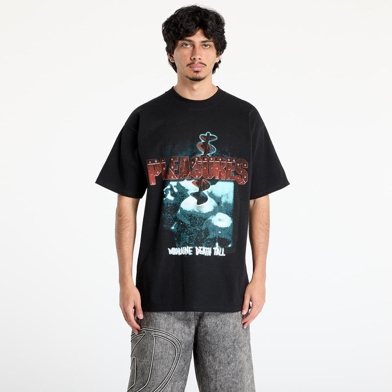 PLEASURES Migraine T-Shirt Black Edge
