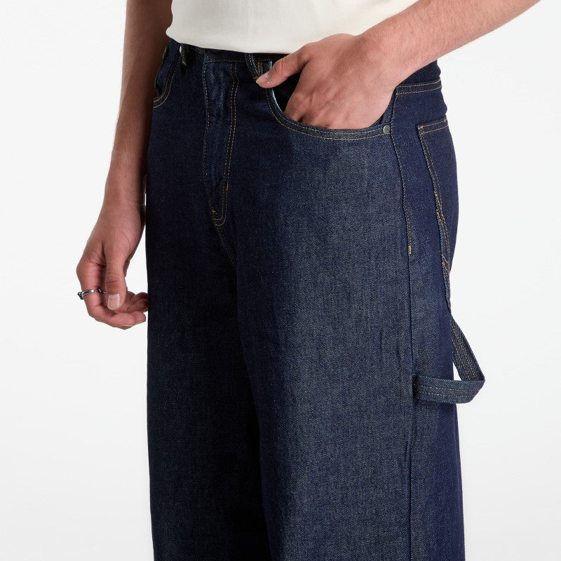 Jeansy Karl Kani Og Rinsed Relaxed Baggy Workwear Jeans Blue