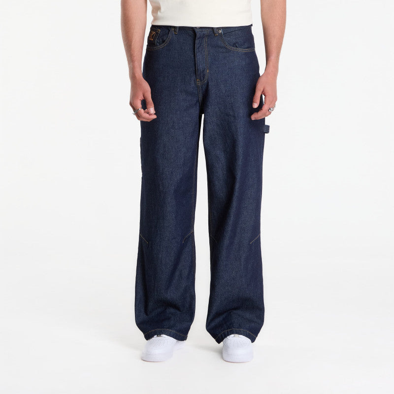 Jeansy Karl Kani Og Rinsed Relaxed Baggy Workwear Jeans Blue