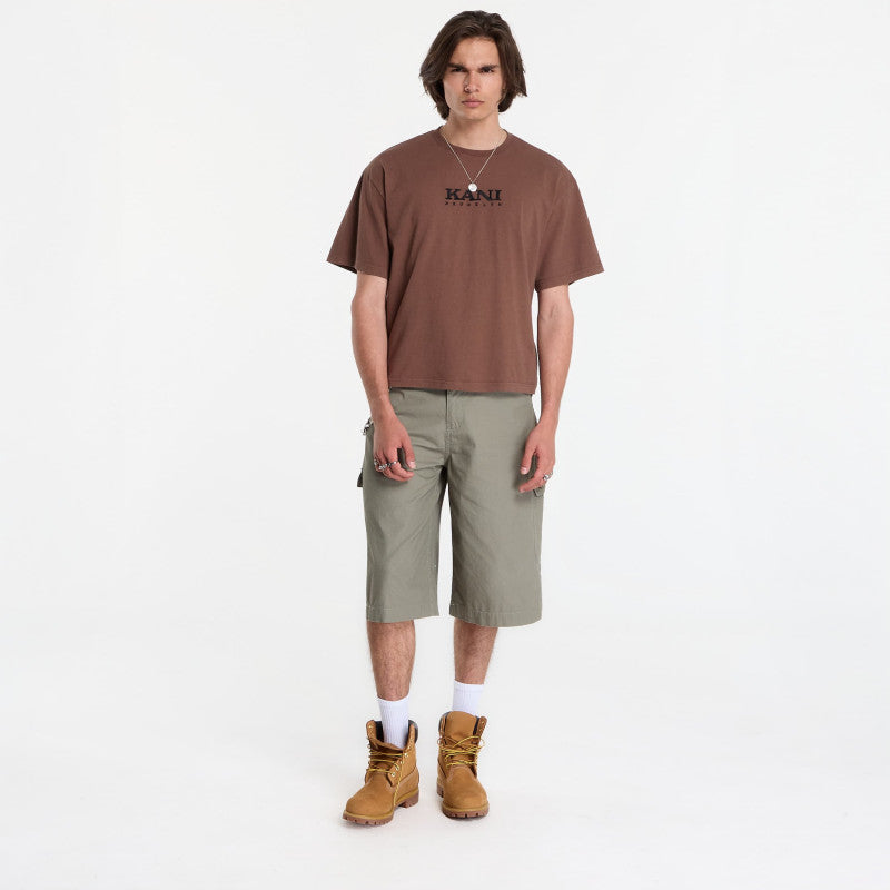 Karl Kani Retro Stencil Boxy T-Shirt Brown