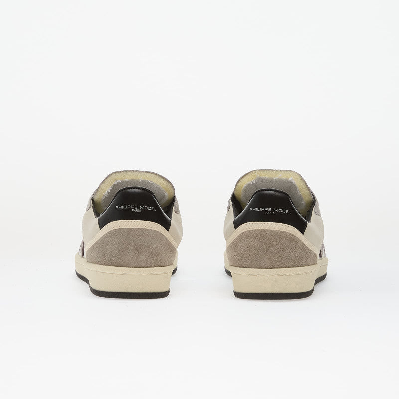 Philippe Model Pgal Low Man Veau Daim/ Blanc Noir