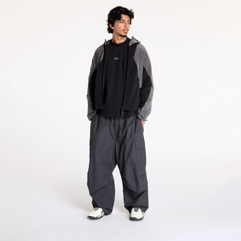 Reebok Running Hooded Jacket Black/ Misty Grey