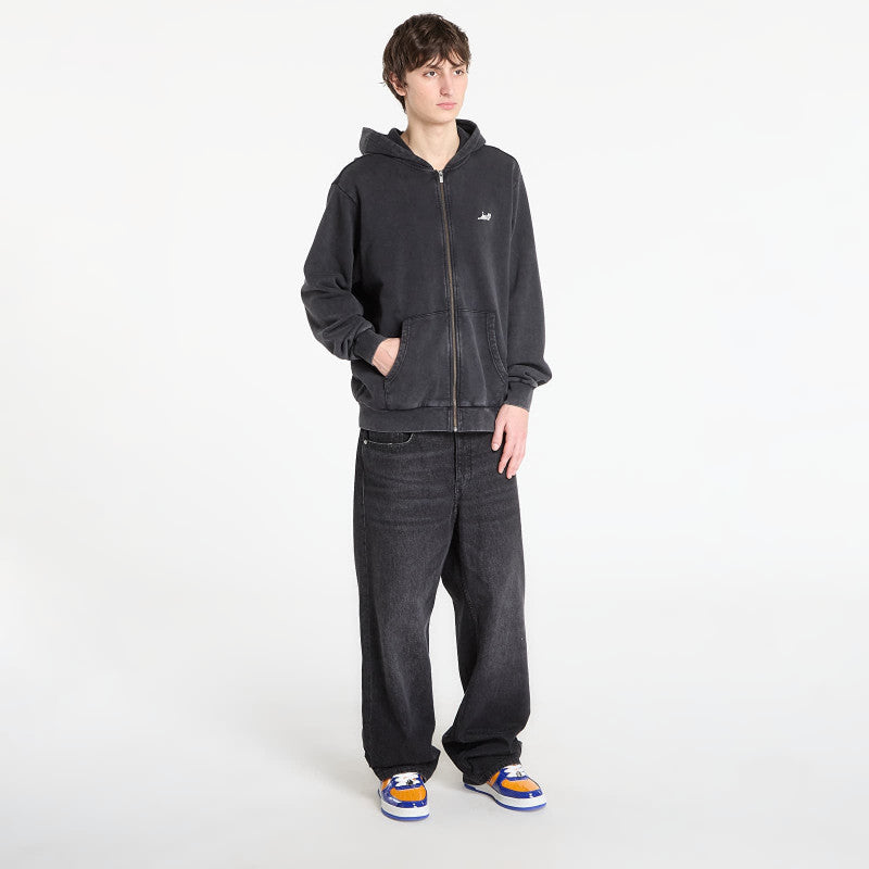 RIPNDIP Castanza Zip Up Hoodie Black Vintage Wash