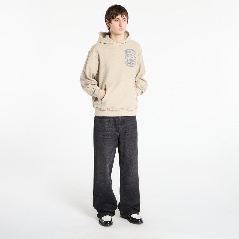 RIPNDIP Linked Up Reverse Stitched Hoodie Khaki
