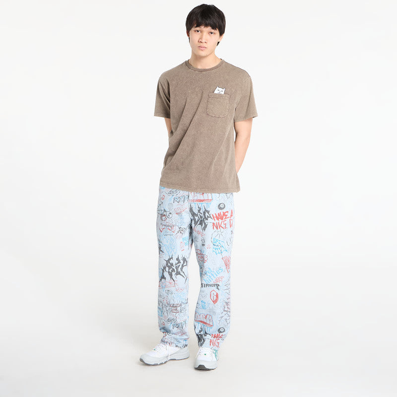 RIPNDIP Marker Wide Fit Pants Light Wash Denim