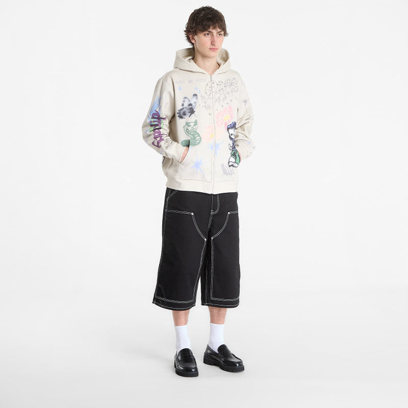 RIPNDIP Goosebumps Zip Hoodie Bone