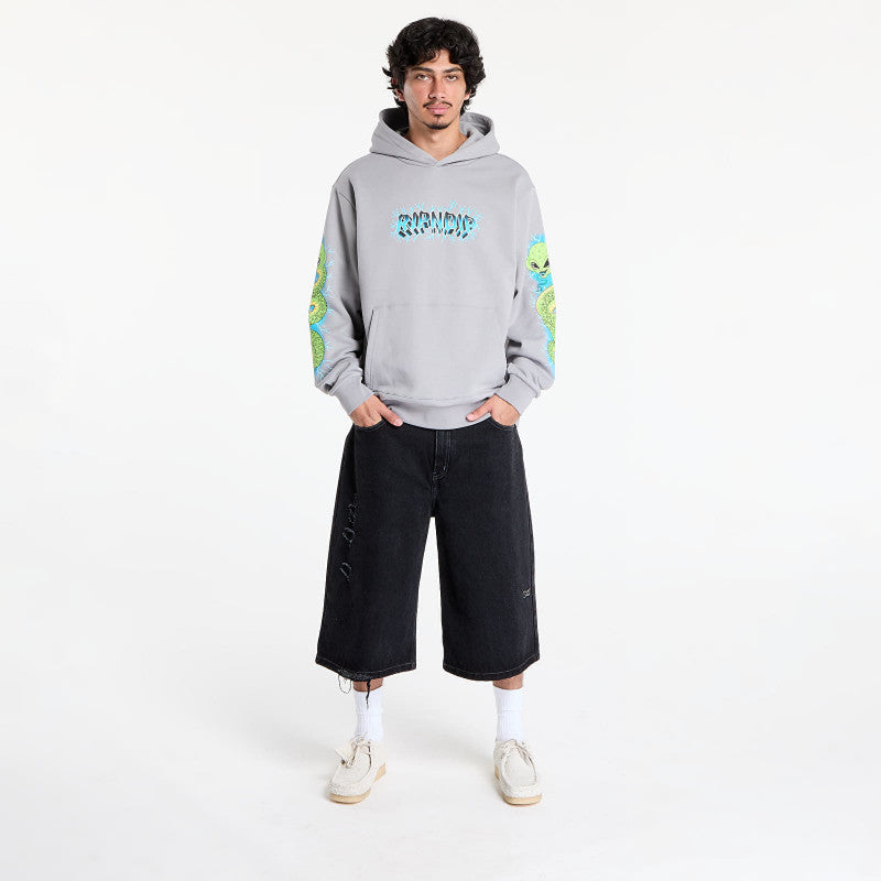 RIPNDIP Skull And Bones Hoodie Charcoal