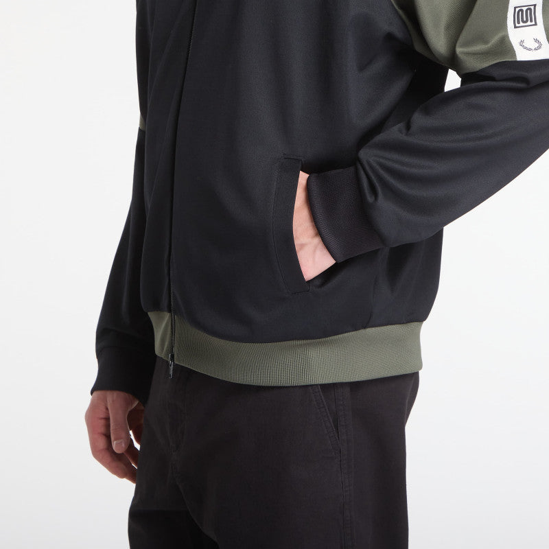 Fred Perry Meyba Taped Raglan Trackjacket Black