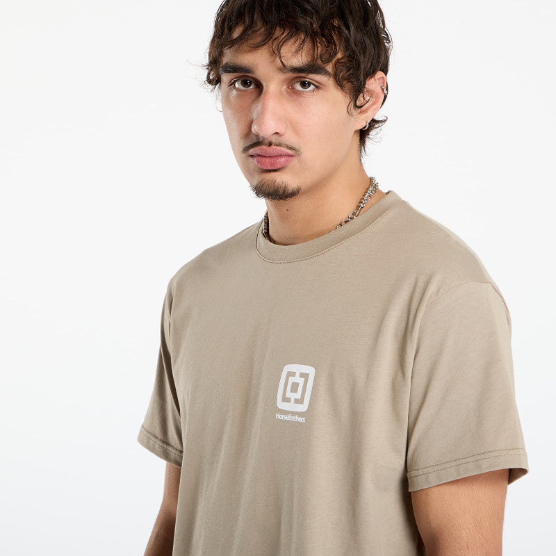 Horsefeathers Mini Logo T-Shirt Taupe