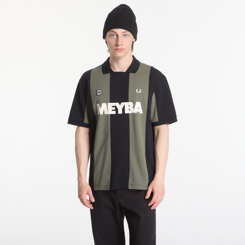 Fred Perry Meyba Cut And Sew Polo Shirt Green