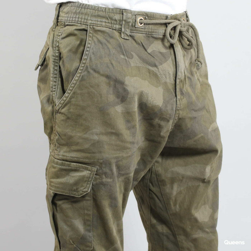 Urban Classics Camo Cargo Jogging Pants Camo Green