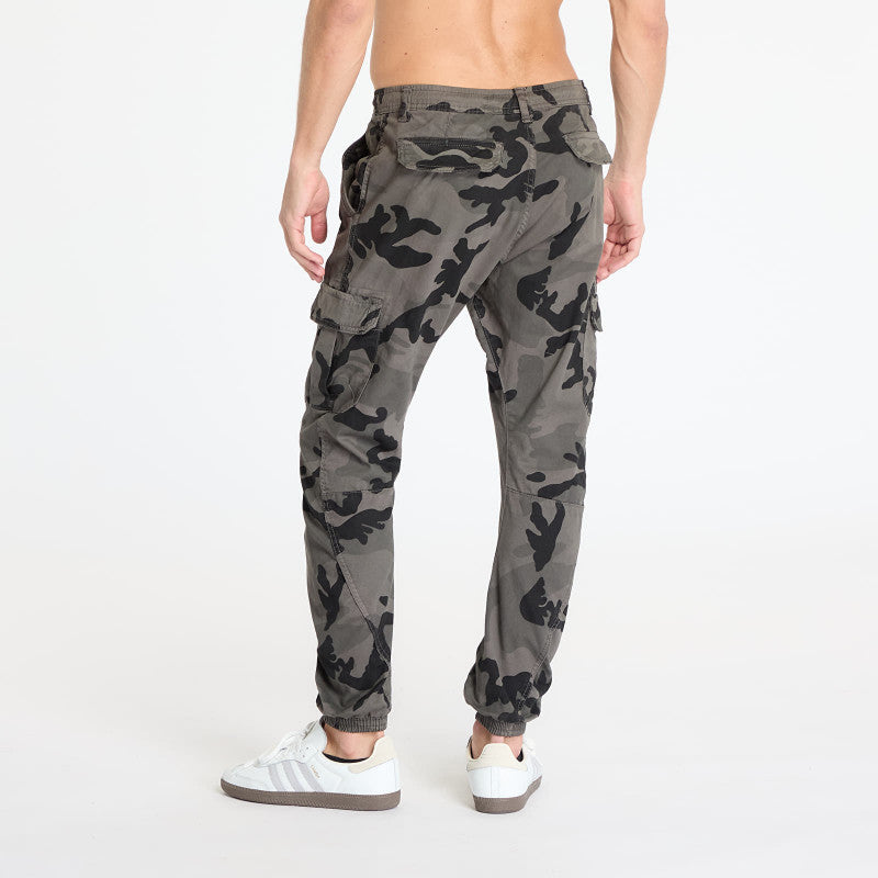 Urban Classics Camo Cargo Jogging Pants Camo Grey