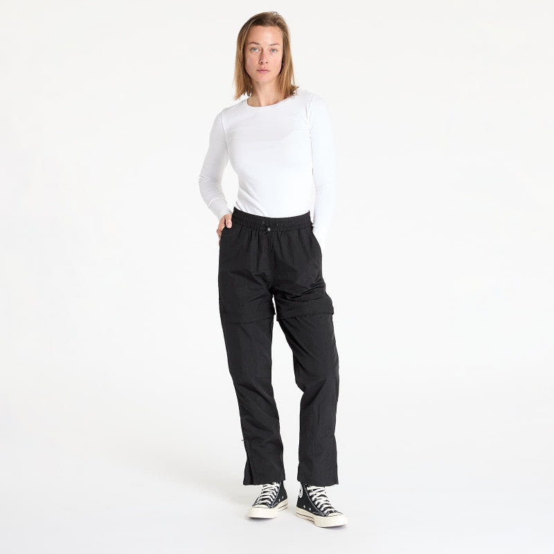 Urban Classics Ladies Shiny Crinkle Nylon Zip Pants Black