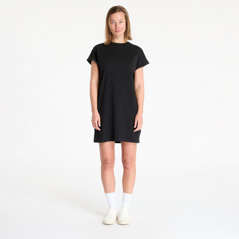 Sukienka Urban Classics Ladies Organic Cotton Cut On Sleeve Tee Dress Black