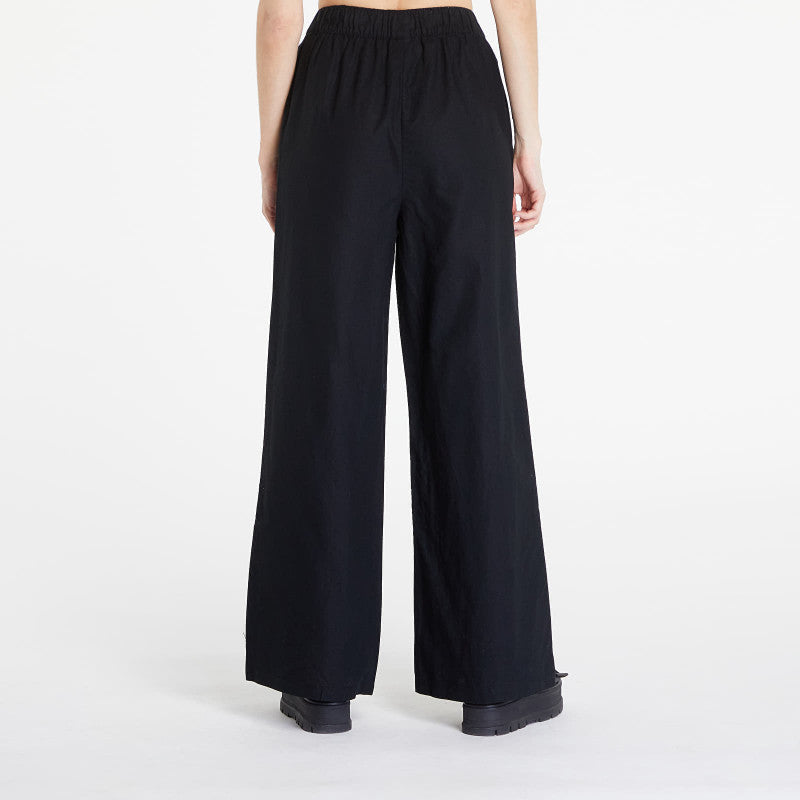 Urban Classics Ladies Linen Mixed Wide Pants Black