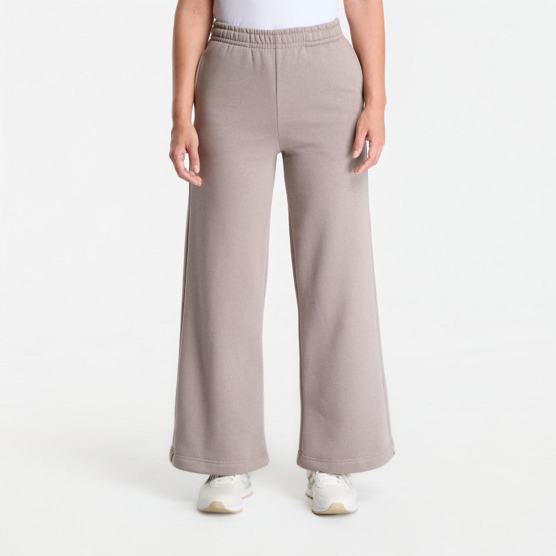 Urban Classics Fluffy Wideleg Trackpants Deep Taupe