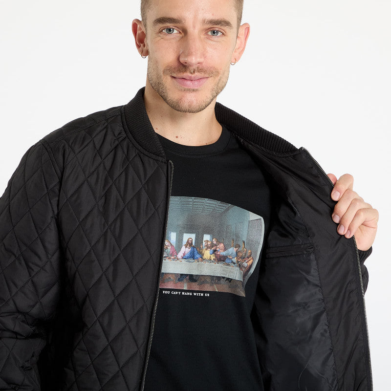 Urban Classics Diamond Quilt Nylon Jacket Black