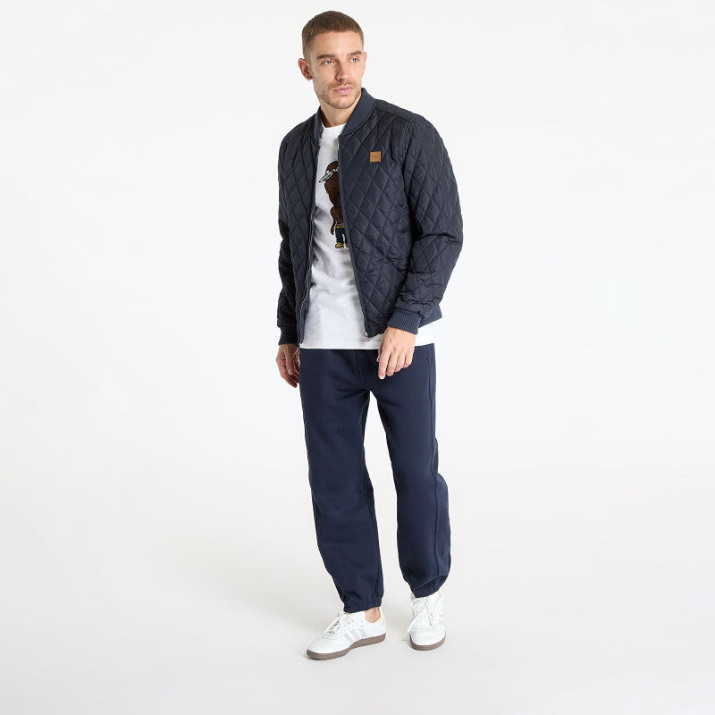 Urban Classics Diamond Quilt Nylon Jacket Navy