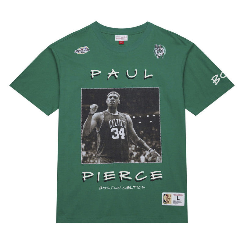 Mitchell & Ness NBA Heavyweight Premium Player Tee Vintage Logo Boston Celtics Paul Pierce