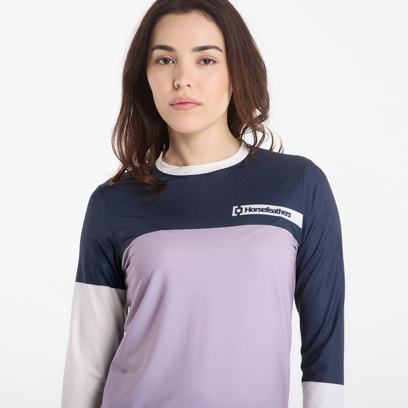 Horsefeathers Wmns Quantum Ls Bike Jersey Indigo/ Iris
