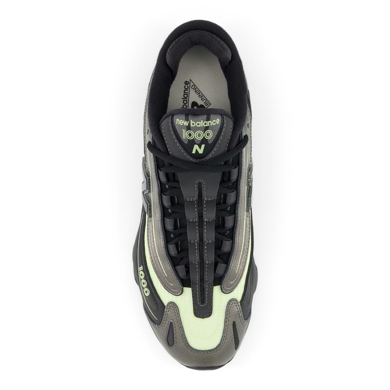 New Balance 1000 Black Metallic/ Dry Lime Ykk