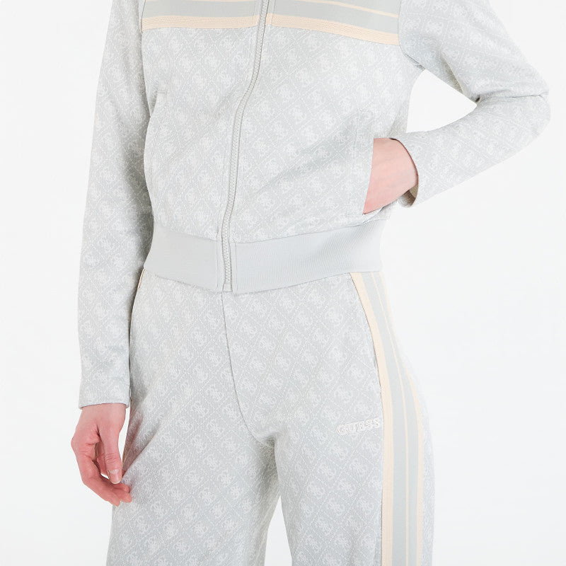 GUESS 4G Jacquard Full Zip Sweatshirt Elegant Jacquard