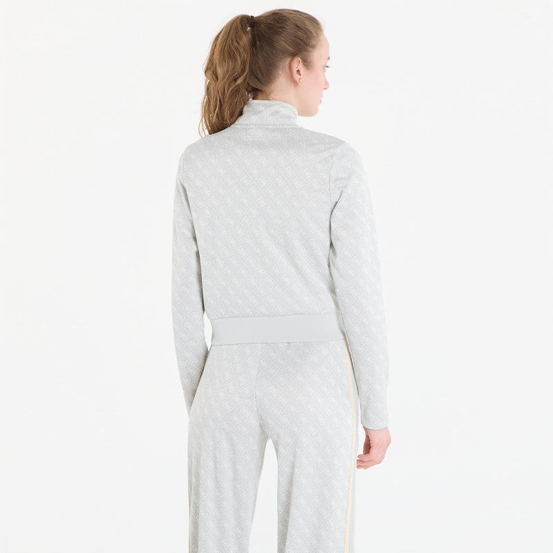 GUESS 4G Jacquard Full Zip Sweatshirt Elegant Jacquard