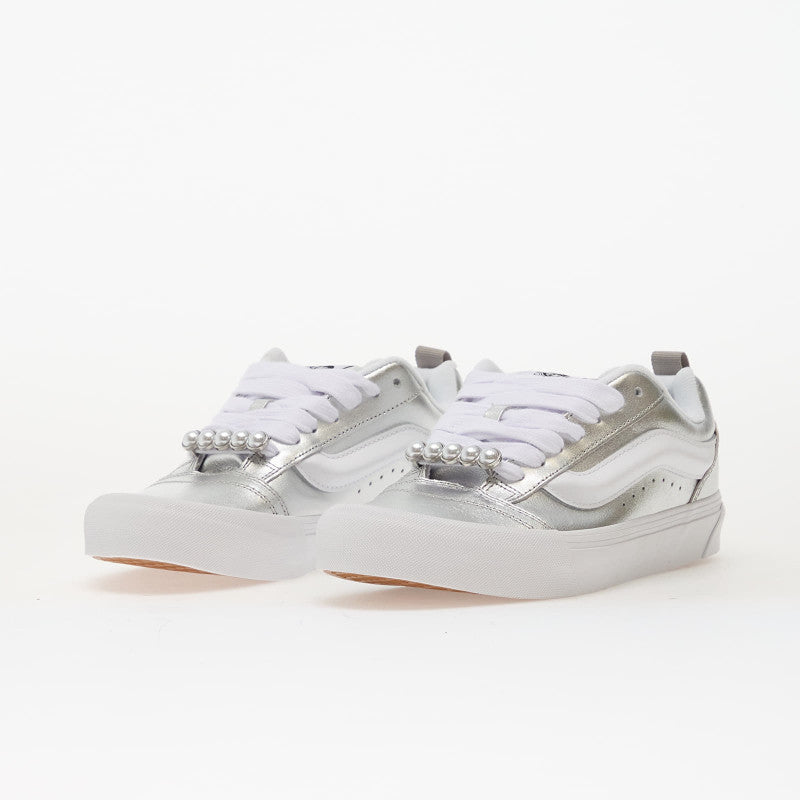 Vans Knu Skool Metallic Leather Silver