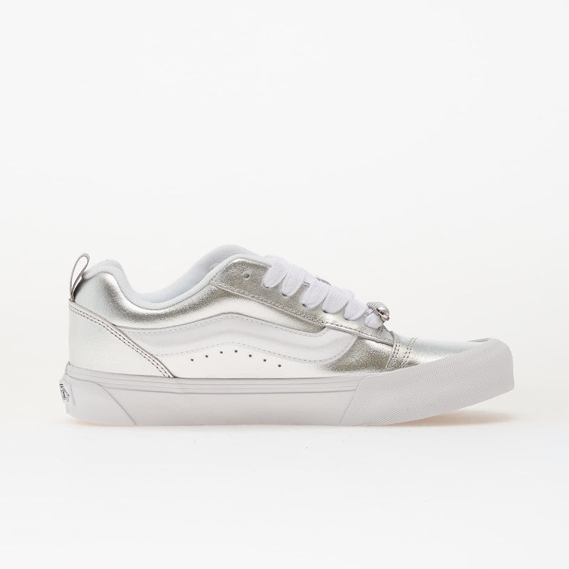 Vans Knu Skool Metallic Leather Silver