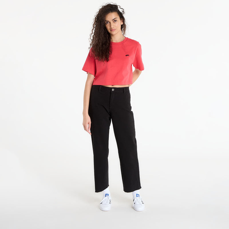 Vans Wmns Salton Relax Crop SS T-Shirt Crimson Haze
