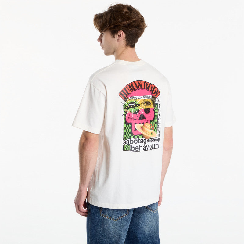 Vans Checkerboard Behaviour SS Tee Egret