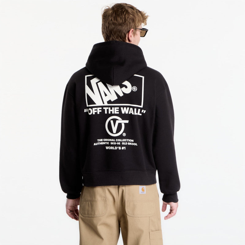 Vans Stacked Hi Pullover Hoodie Black/ White