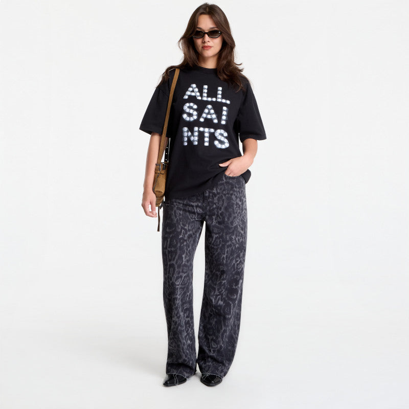 AllSaints Neon Etta Tee Black