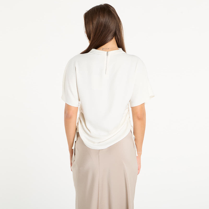 AllSaints Leslie Top Antique White