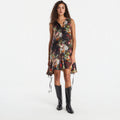 Sukienka AllSaints Sybil Mini Dress Hazed Black