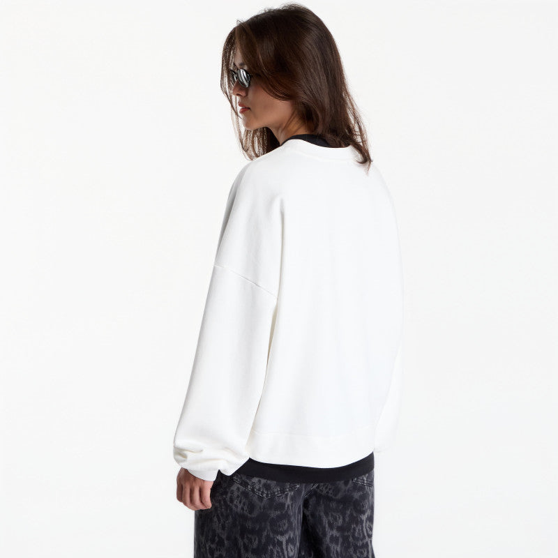 AllSaints Reflex Lila Sweat Optic White