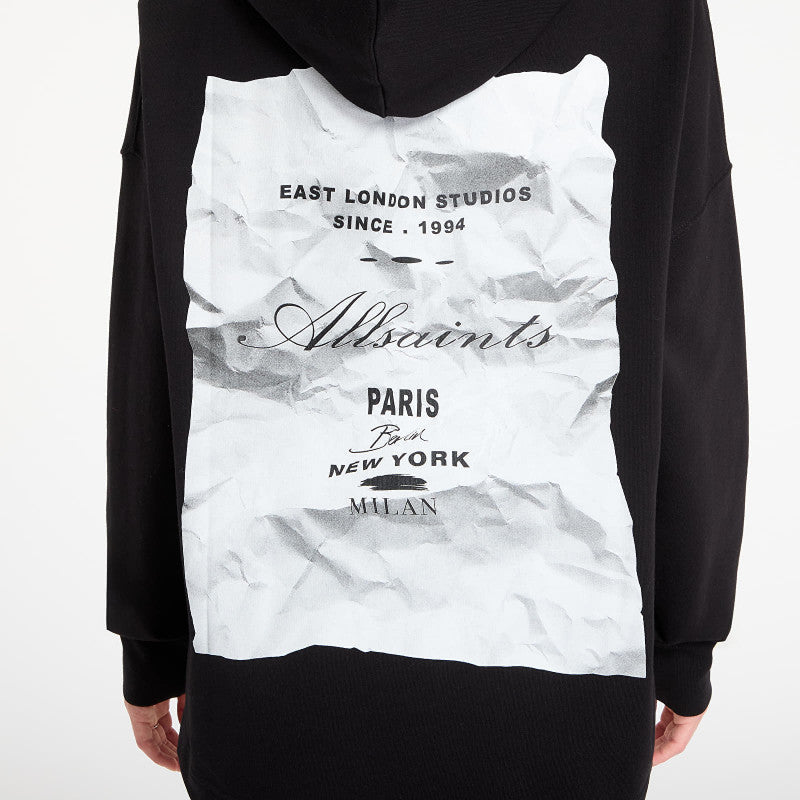 AllSaints Etti Scrunch Hoody Black