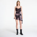 Sukienka AllSaints Bea Mesh Mini Dress Crystal Black