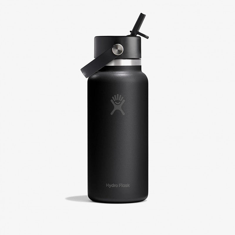 Hydro Flask 946ml Wide Flex Straw Cap Black