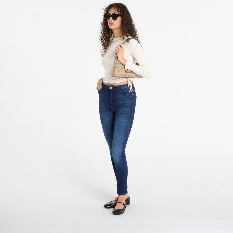 Jeansy GUESS 1981 Skinny Blue Denim