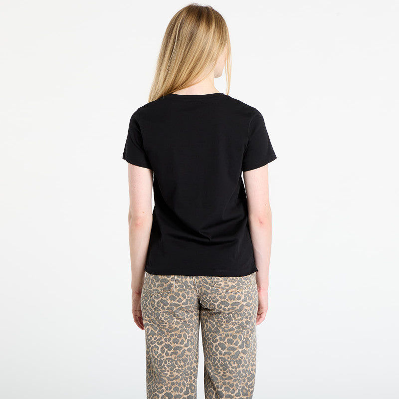 GUESS Ss Cn Krystal Triangle Tee Black